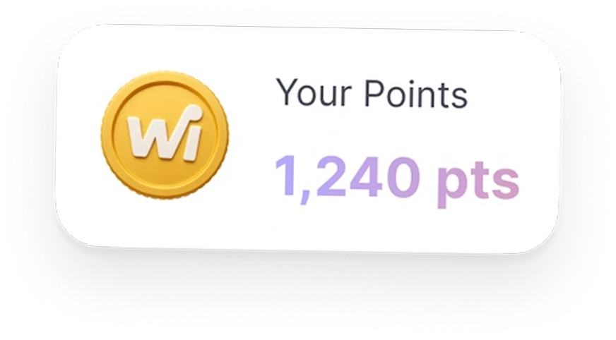 Wifoz loyalty points balance